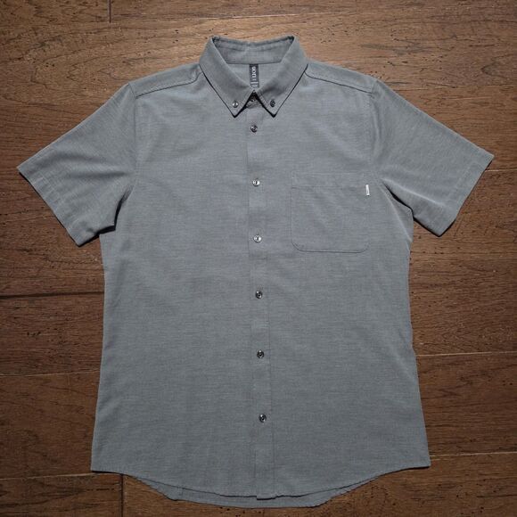 Vuori Other - Vuori Bridge Short Sleeve Button Down Shirt Men’s Size Medium Gray